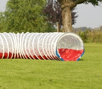 tunnel transparant/kleur 5 mtr.